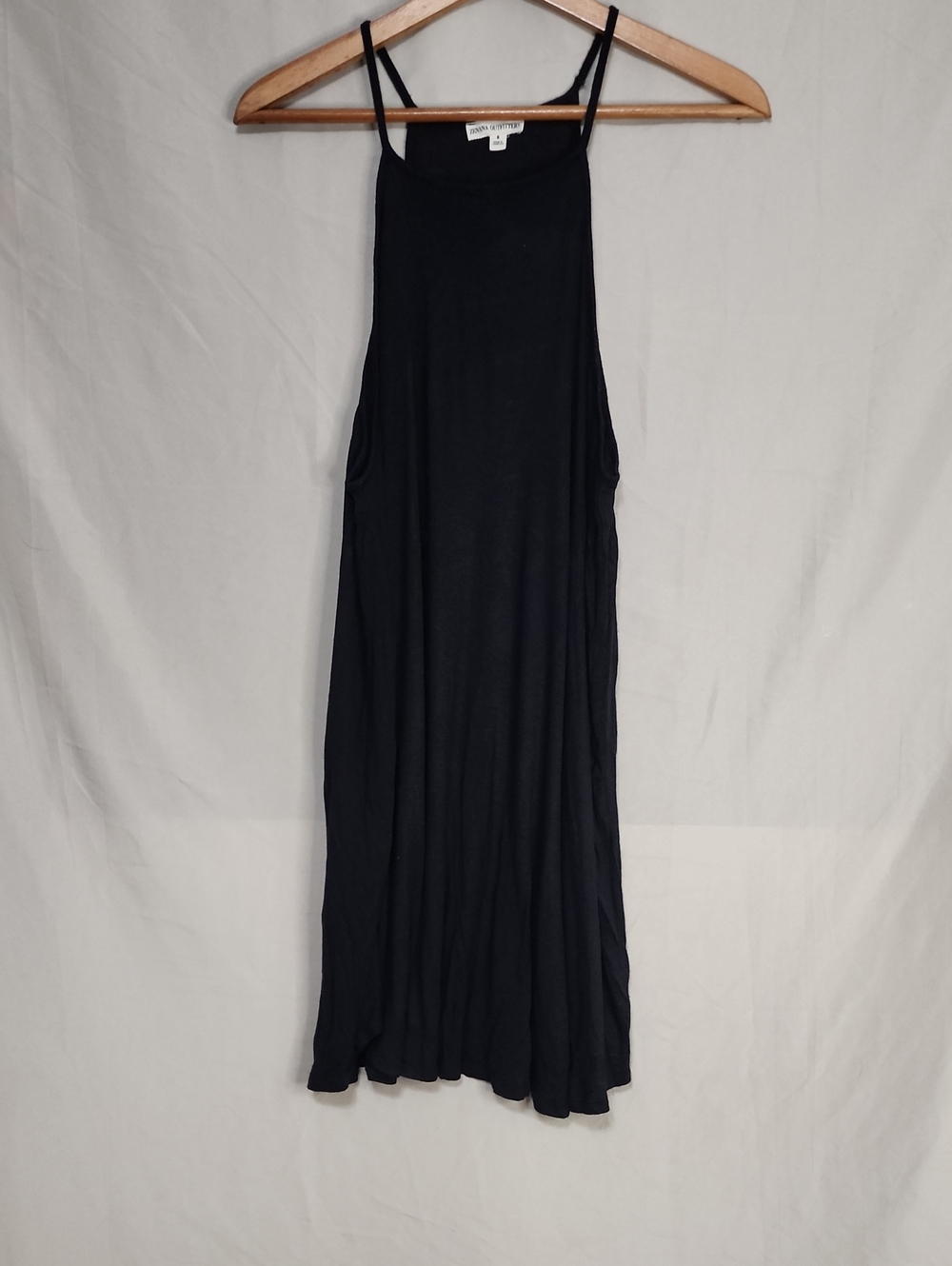 Zenana Outfitters Black Maxi Slip Dress with Spaghetti Straps